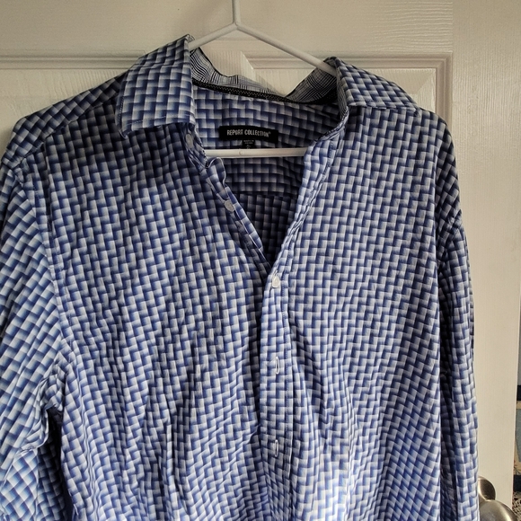 Report Collection blue dress shirt - Picture 2 of 10